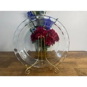 Vintage Pyrex Clear Glass Pie Plate Fluted Rim Baking Dish 11.25 in USA Retro